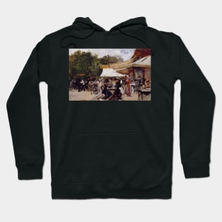 Outside a Restaurant in the Bois de Boulogne by Hugo Birger Hoodie